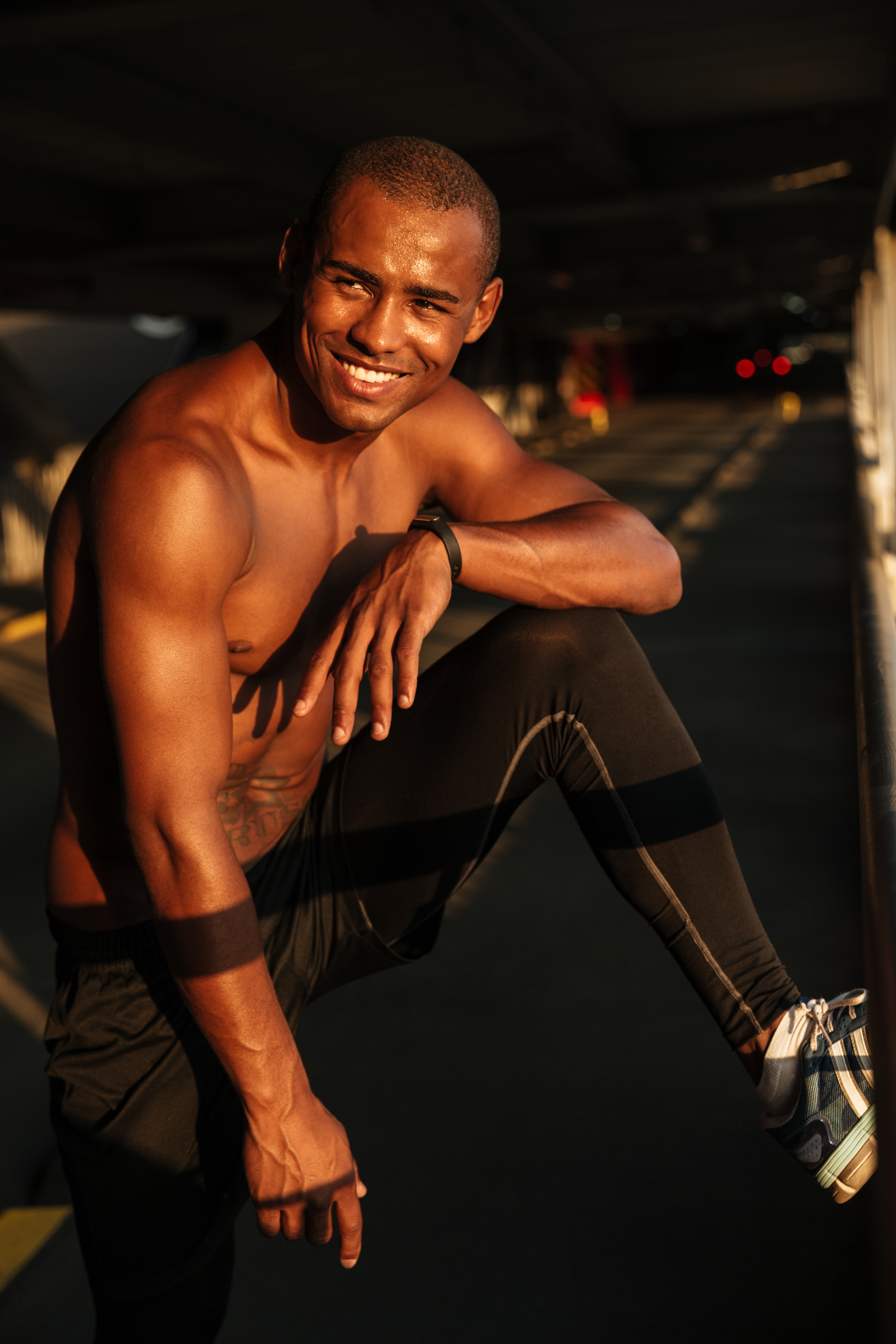 Happy athlete